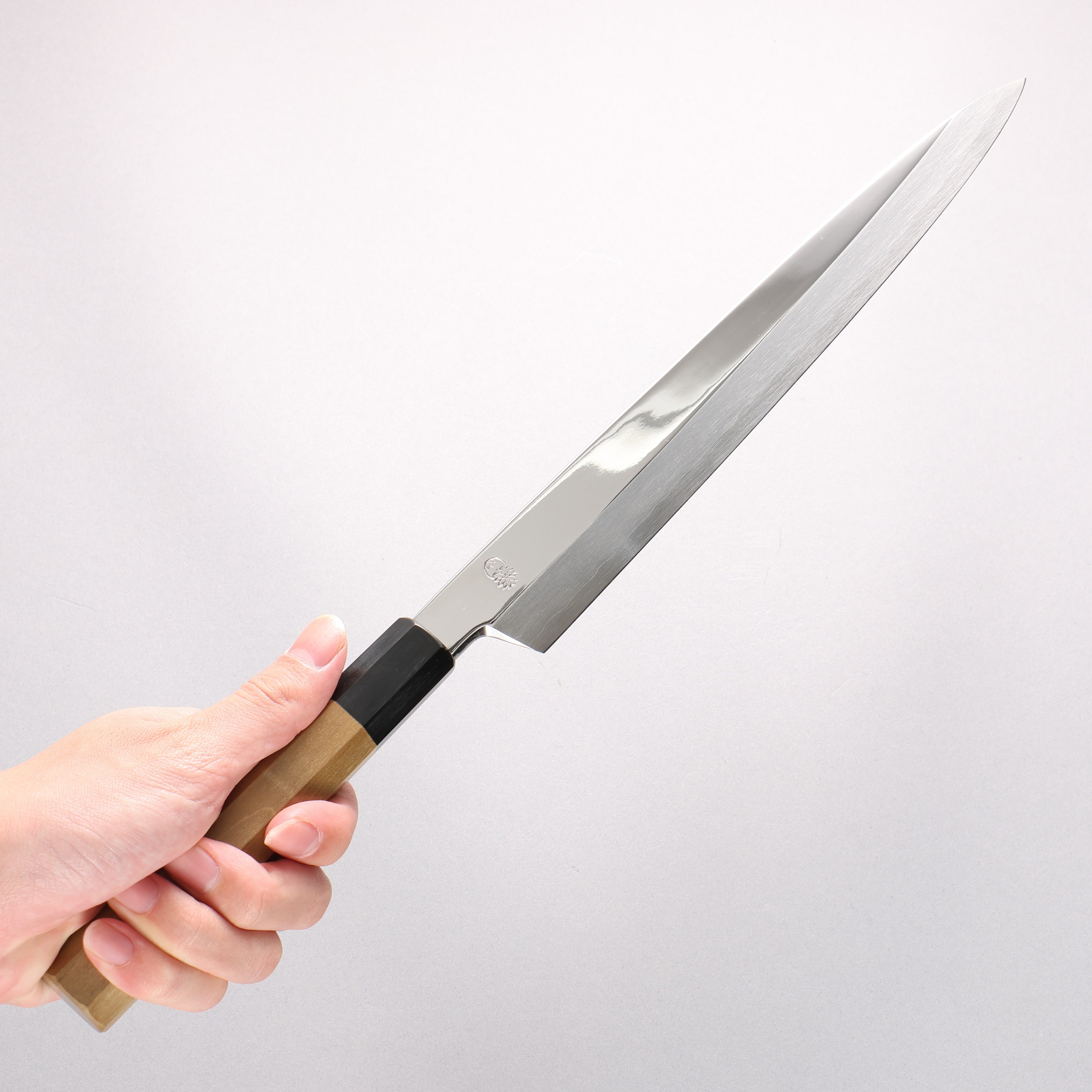 Choyo Silver Steel No.3 Mirrored Finish Yanagiba 270mm Magnolia Handle - Seisuke Knife