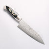 Kajin ZDP189 Damascus Migaki Finished Kiritsuke Santoku 165mm Abalone Inlay Handle - Seisuke Knife - Slide 1