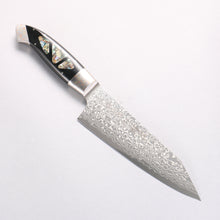  Kajin ZDP189 Damascus Migaki Finished Kiritsuke Santoku 165mm Abalone Inlay Handle - Seisuke Knife