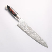  Kajin ZDP189 Damascus Migaki Finished Gyuto 210mm Chinese Quince Burl Inlay Handle - Seisuke Knife