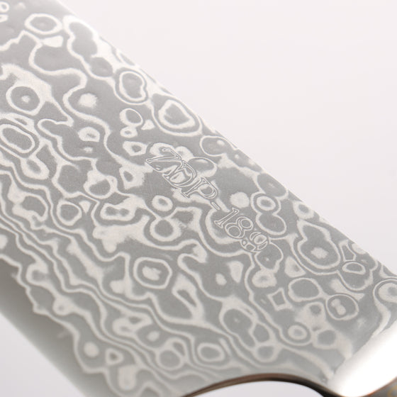 Kajin ZDP189 Damascus Migaki Finished Gyuto 210mm Chinese Quince Burl Inlay Handle - Seisuke Knife