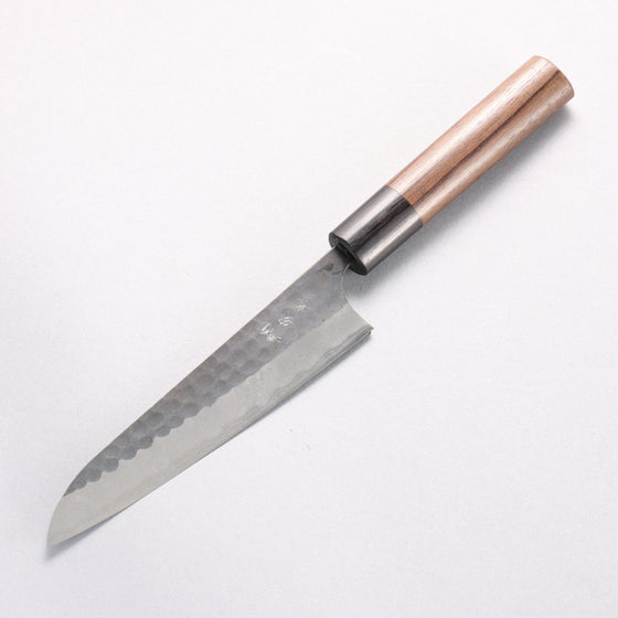 Anryu Blue Super Hammered Black Finished Petty-Utility 150mm Shitan Handle