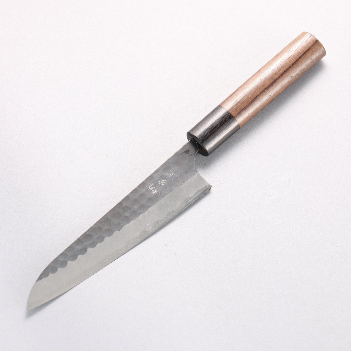 Anryu Blue Super Hammered Kurouchi Petty-Utility 150mm Shitan Handle - Seisuke Knife