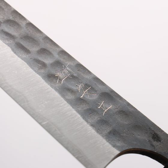 Anryu Blue Super Hammered Black Finished Petty-Utility 150mm Shitan Handle