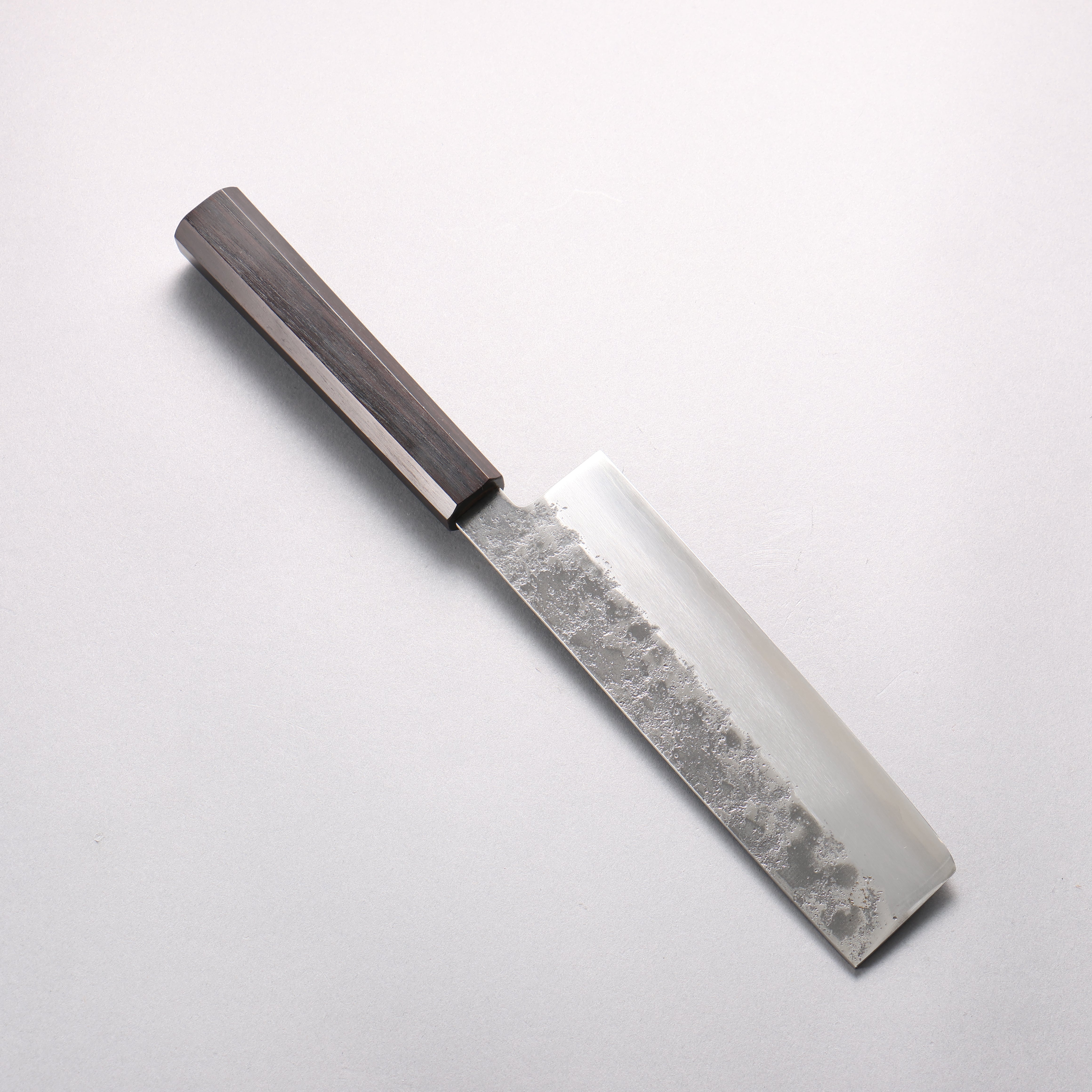 Seisuke Silver Steel No.3 Nashiji Nakiri 165mm Ebony Wood Handle - Seisuke Knife