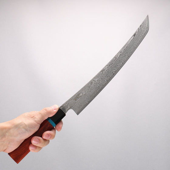 Ryusen Bonten Unryu Kai VG10 63 Layer Damascus Sujihiki 300mm Chinese Quince Handle - Seisuke Knife