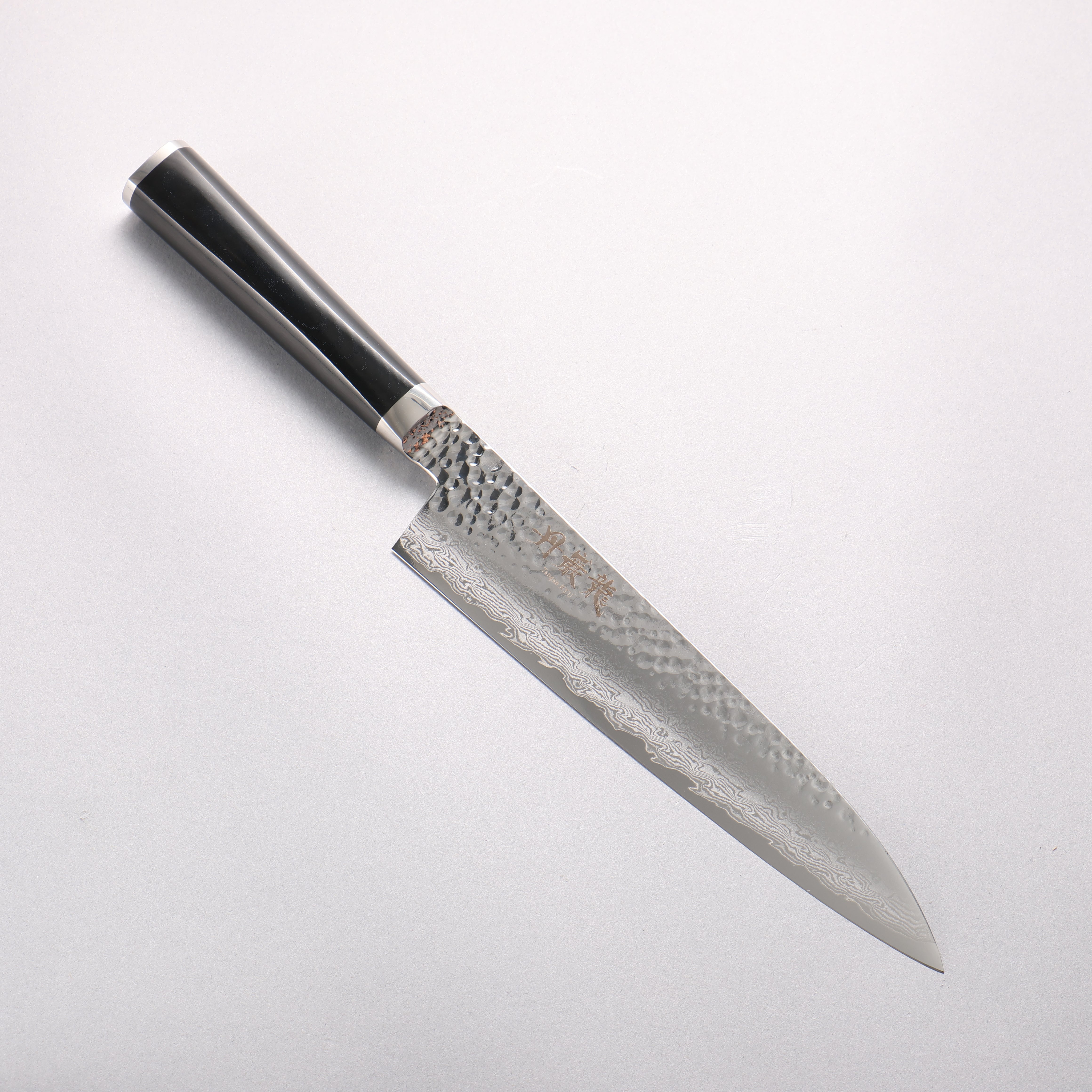 Ryusen Tanganryu VG10 67 Layer Damascus Gyuto 210mm Black Micarta Handle - Seisuke Knife