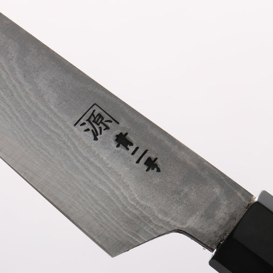 Shigeki Tanaka Blue Steel No.2 Damascus Petty-Utility 120mm Walnut Handle - Seisuke Knife