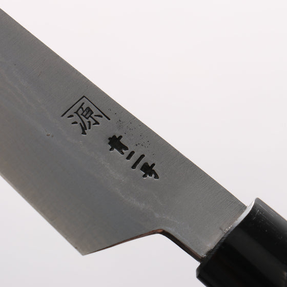 Shigeki Tanaka Blue Steel No.2 Damascus Petty-Utility 120mm Magnolia (Ferrule: Water Buffalo Horn) Handle - Seisuke Knife