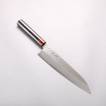  Seisuke VG10 33 Layer Hammered Damascus Gyuto 210mm Black Pakka wood Handle - Seisuke Knife