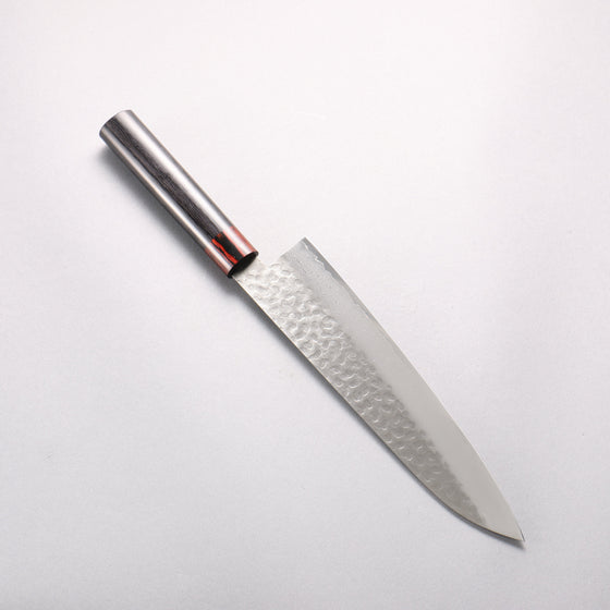 Seisuke VG10 33 Layer Hammered Damascus Gyuto 210mm Black Pakka wood Handle - Seisuke Knife