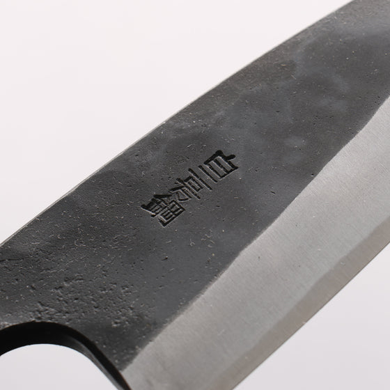 Nao Yamamoto White Steel No.2 Kurouchi Double-sided Deba 135mm Kebony Handle - Seisuke Knife
