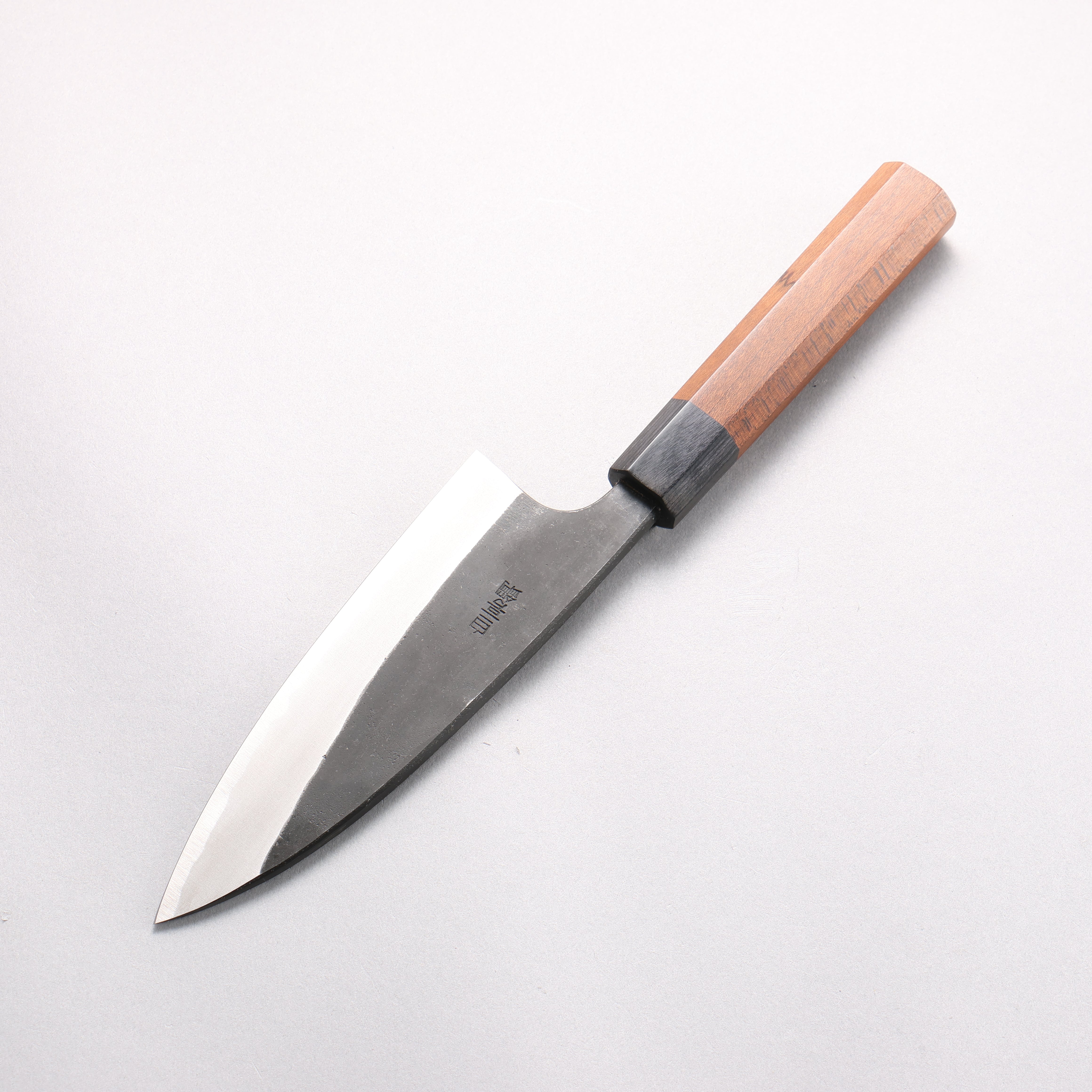 Nao Yamamoto White Steel No.2 Kurouchi Double-Bevel Deba 150mm Kebony Wood Handle - Seisuke Knife