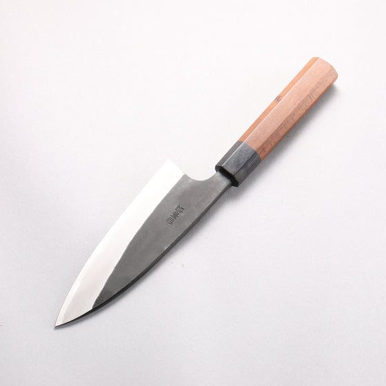 Nao Yamamoto White Steel No.2 Kurouchi Double-sided Deba 150mm Kebony Handle - Seisuke Knife