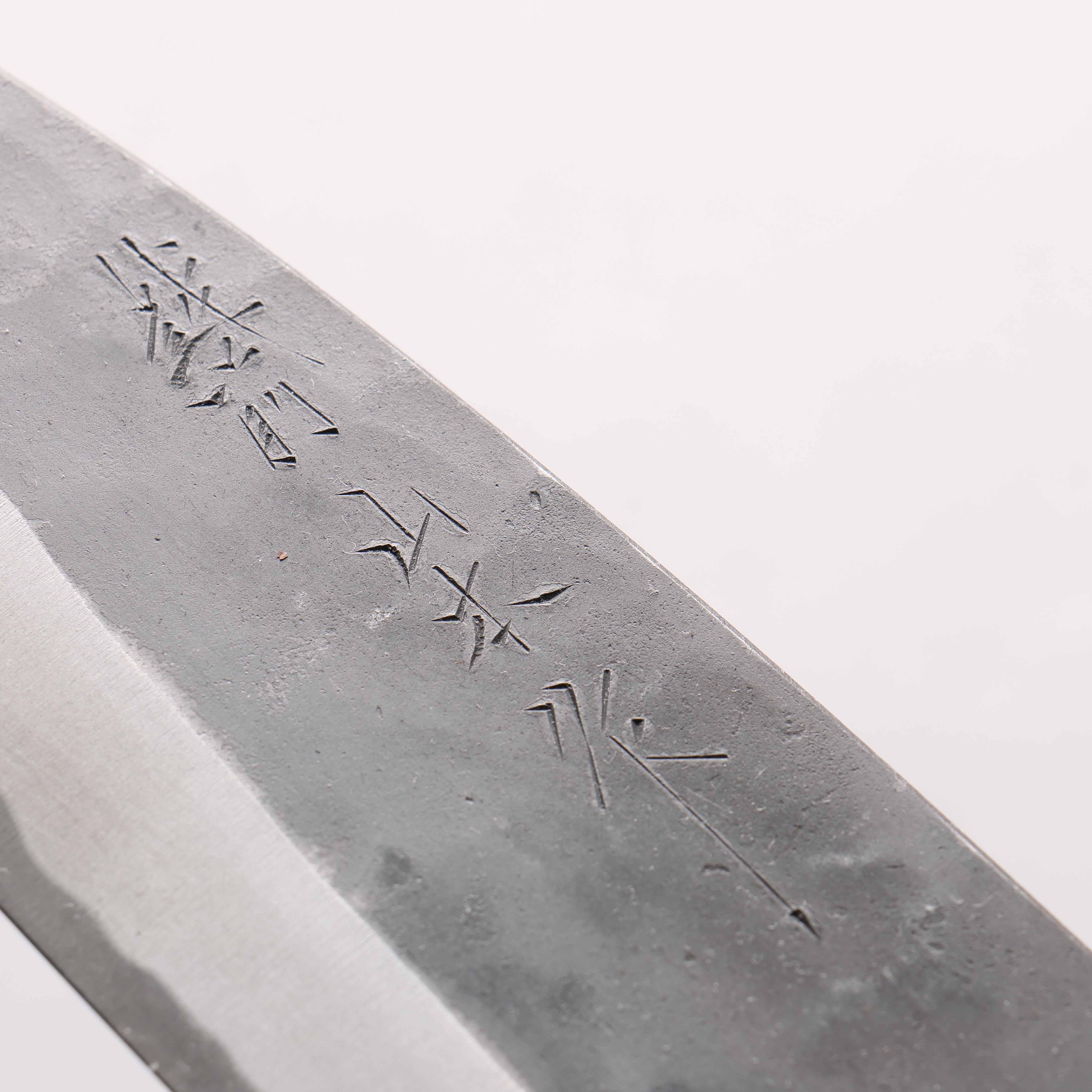 Nao Yamamoto White Steel No.2 Kurouchi Double-Bevel Deba 165mm Shitan & Black Pakkawood Handle - Seisuke Knife