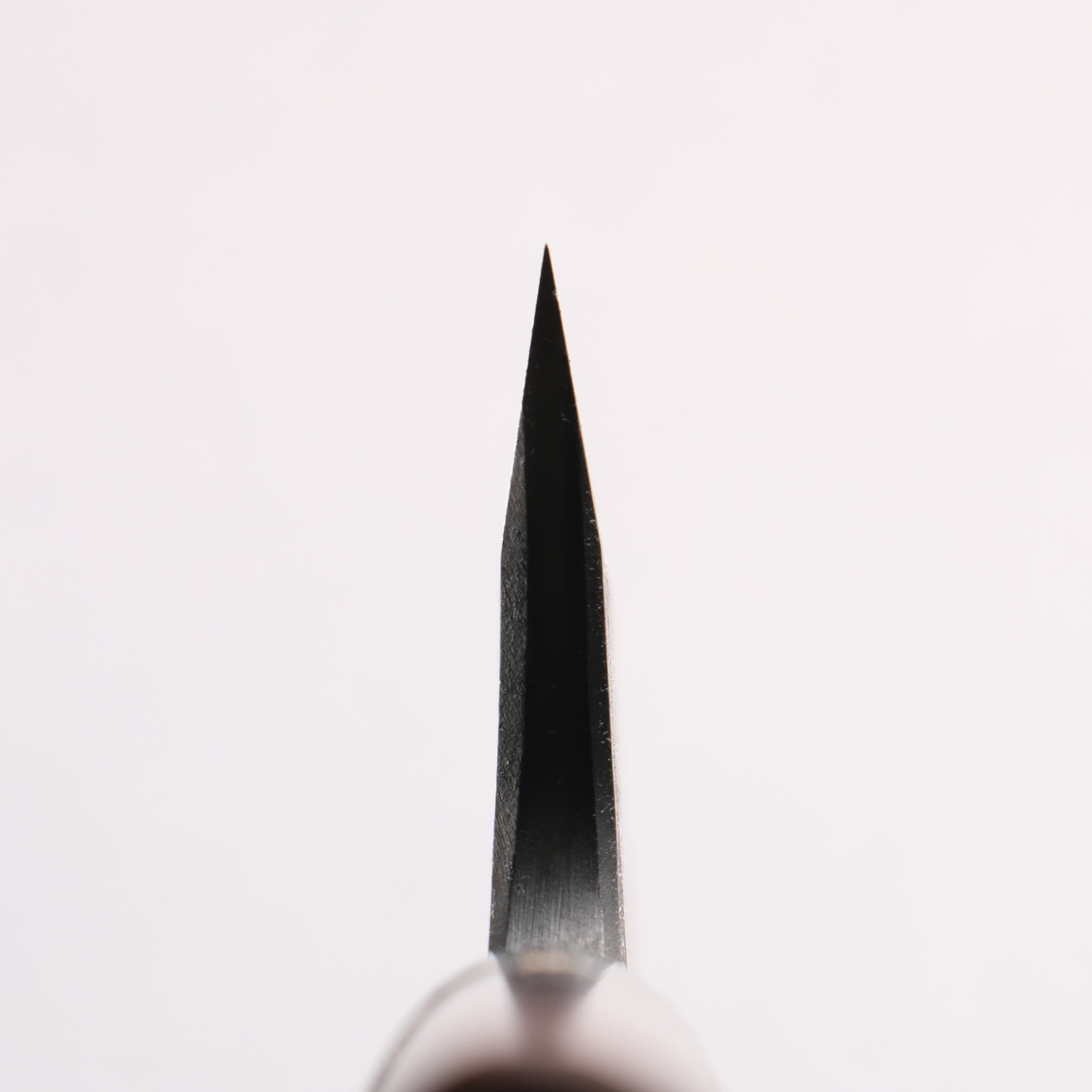 Nao Yamamoto White Steel No.2 Kurouchi Double-Bevel Deba 165mm Shitan & Black Pakkawood Handle - Seisuke Knife