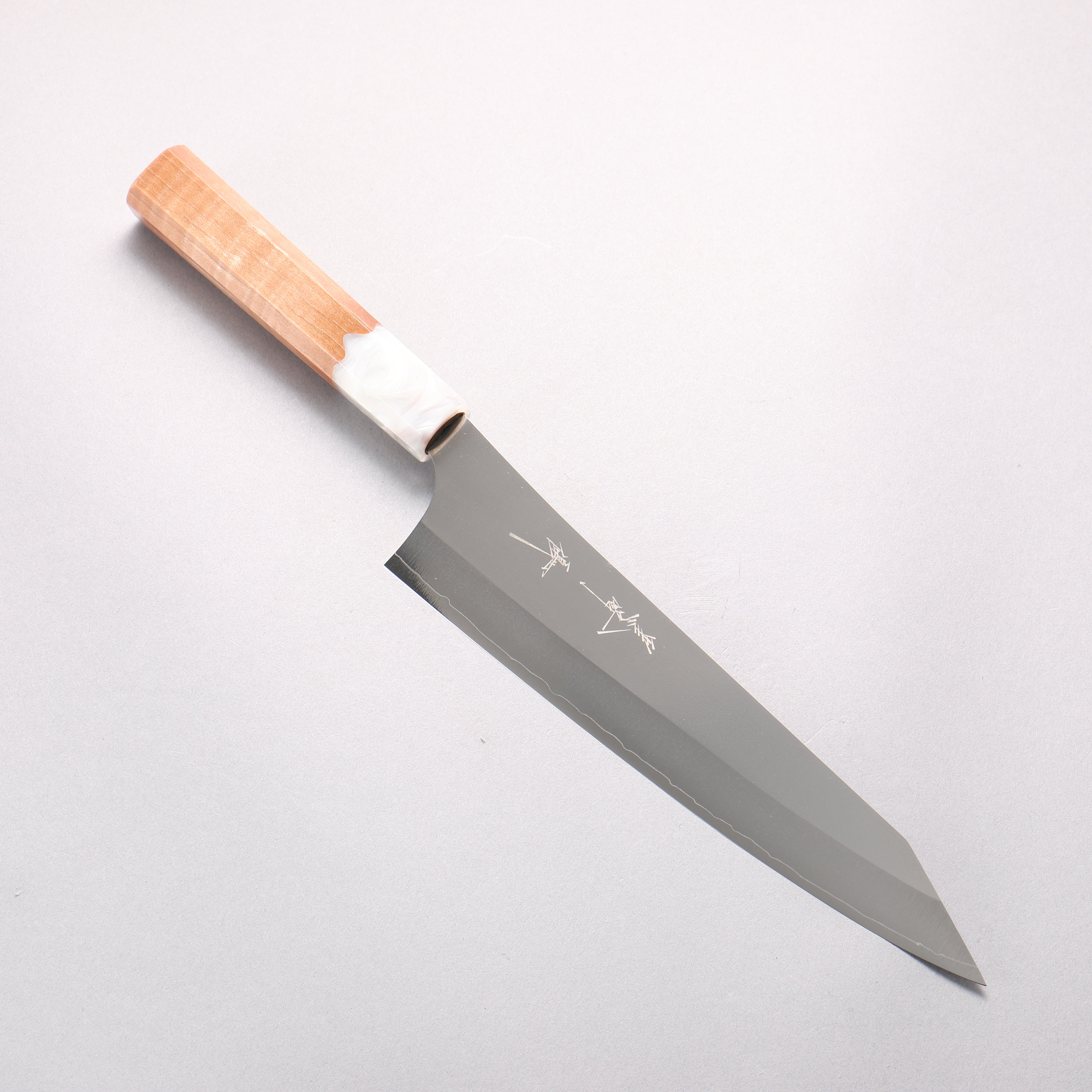 Yu Kurosaki New Gekko VG-XEOS Gyuto 210mm Resin coated Birch (Ferrule: White resin) Handle - Seisuke Knife