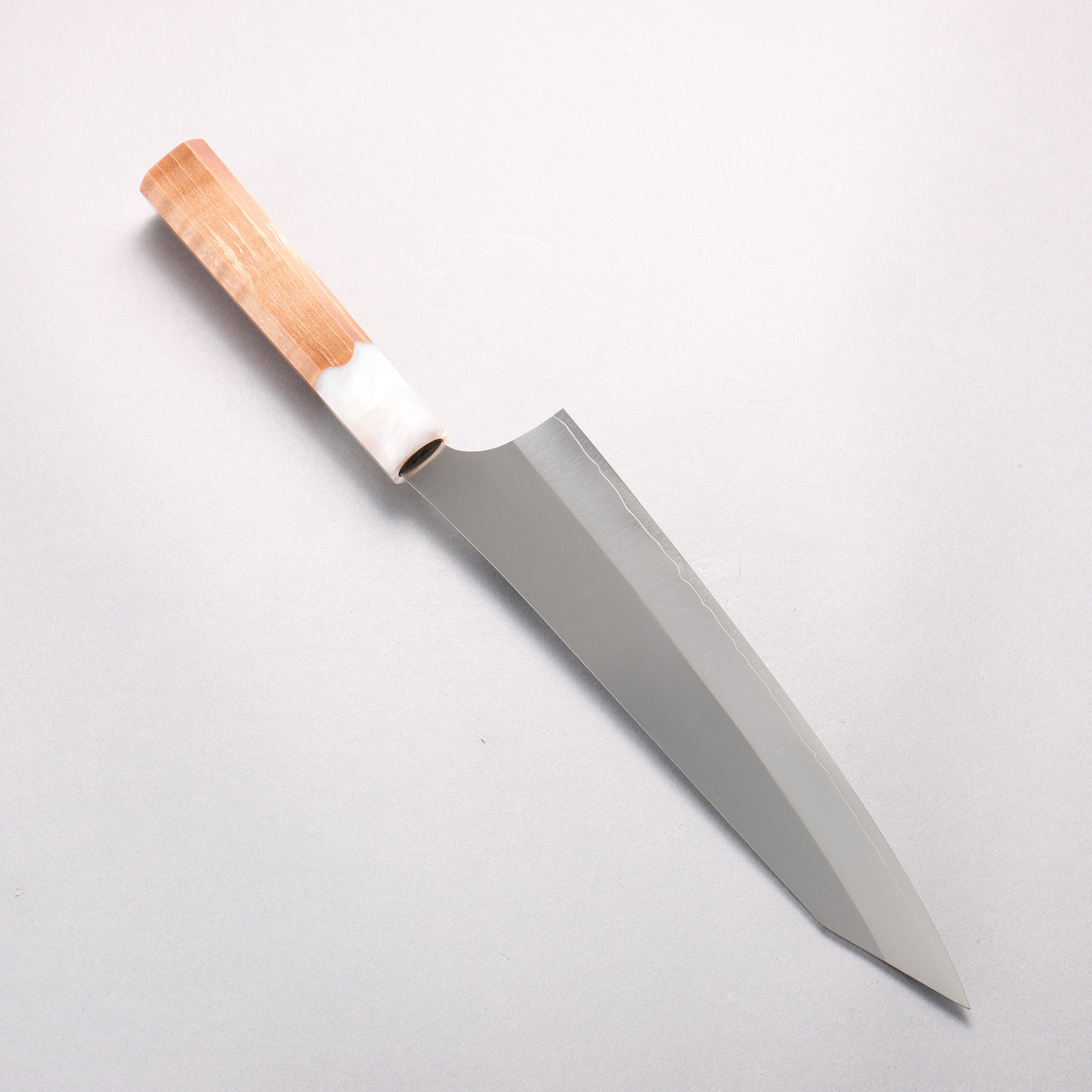 Yu Kurosaki New Gekko VG-XEOS Gyuto 210mm Resin coated Birch (Ferrule: White resin) Handle - Seisuke Knife
