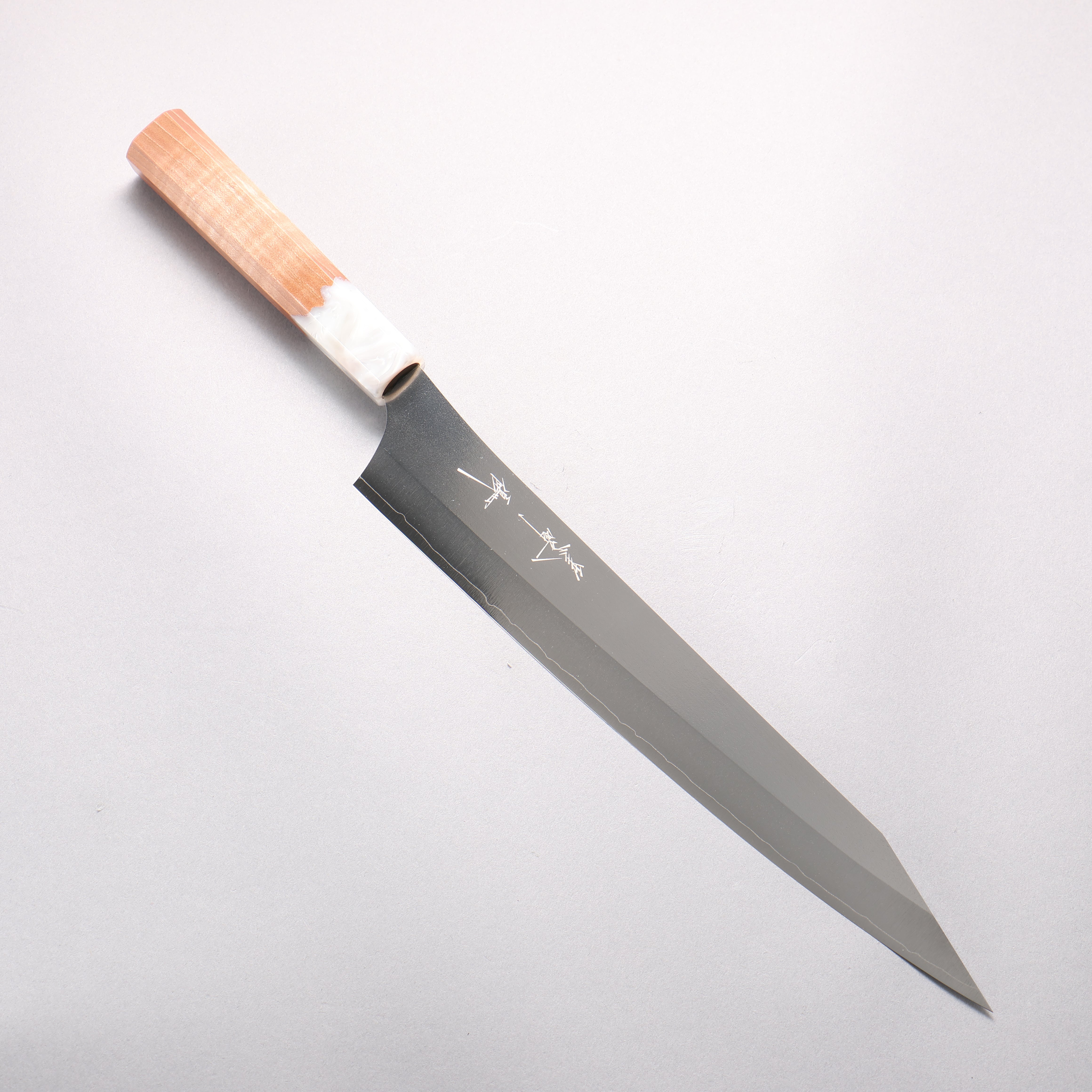 Yu Kurosaki New Gekko VG-XEOS Sujihiki 270mm Resin coated Birch (Ferrule: White resin) Handle - Seisuke Knife