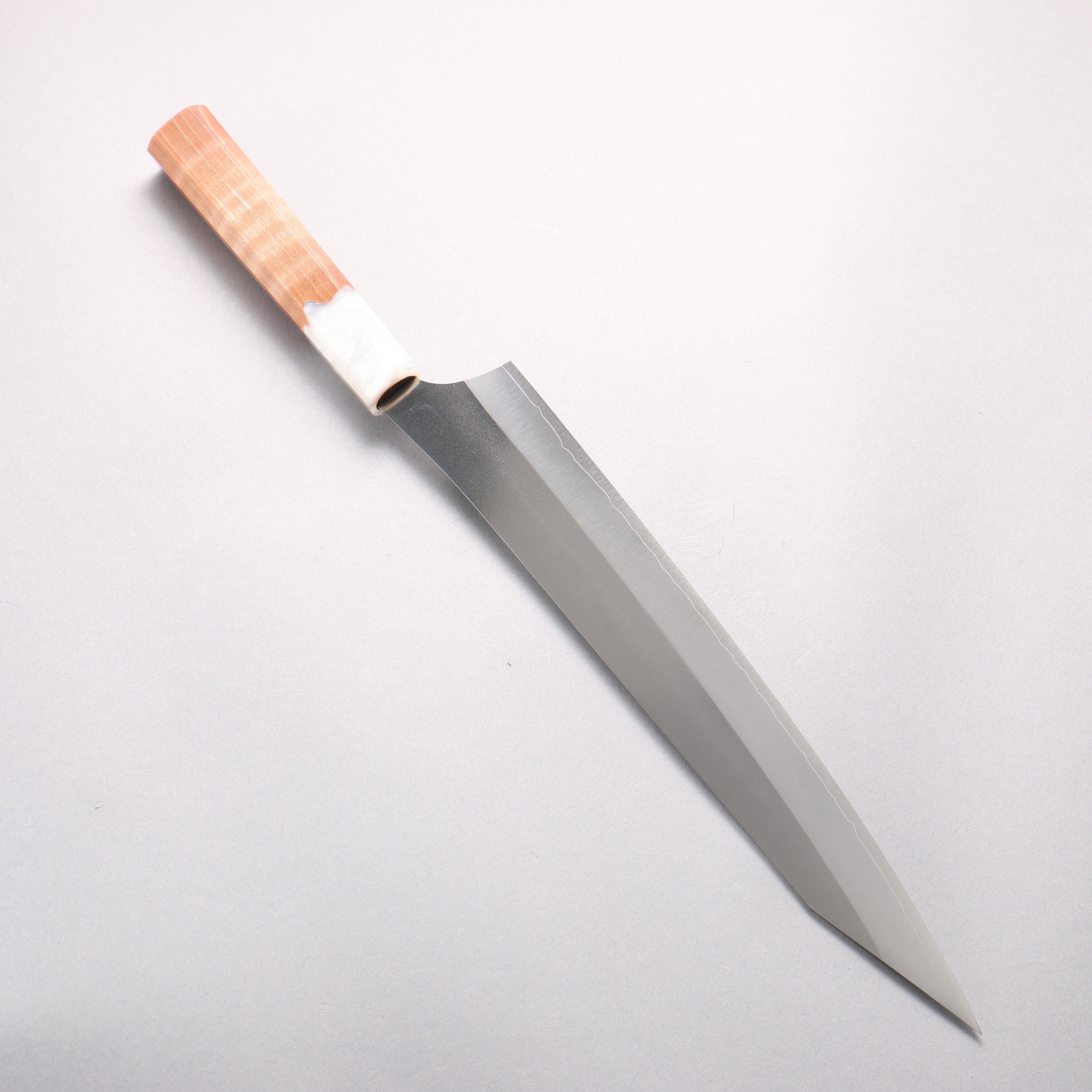 Yu Kurosaki New Gekko VG-XEOS Sujihiki 270mm Resin coated Birch (Ferrule: White resin) Handle - Seisuke Knife