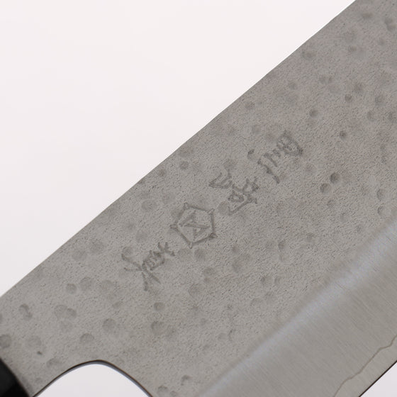 Makoto Kurosaki SG2 Hammered(Maru) Gyuto 240mm Rosewood (Ferrule: Black Pakka Wood) Handle - Seisuke Knife