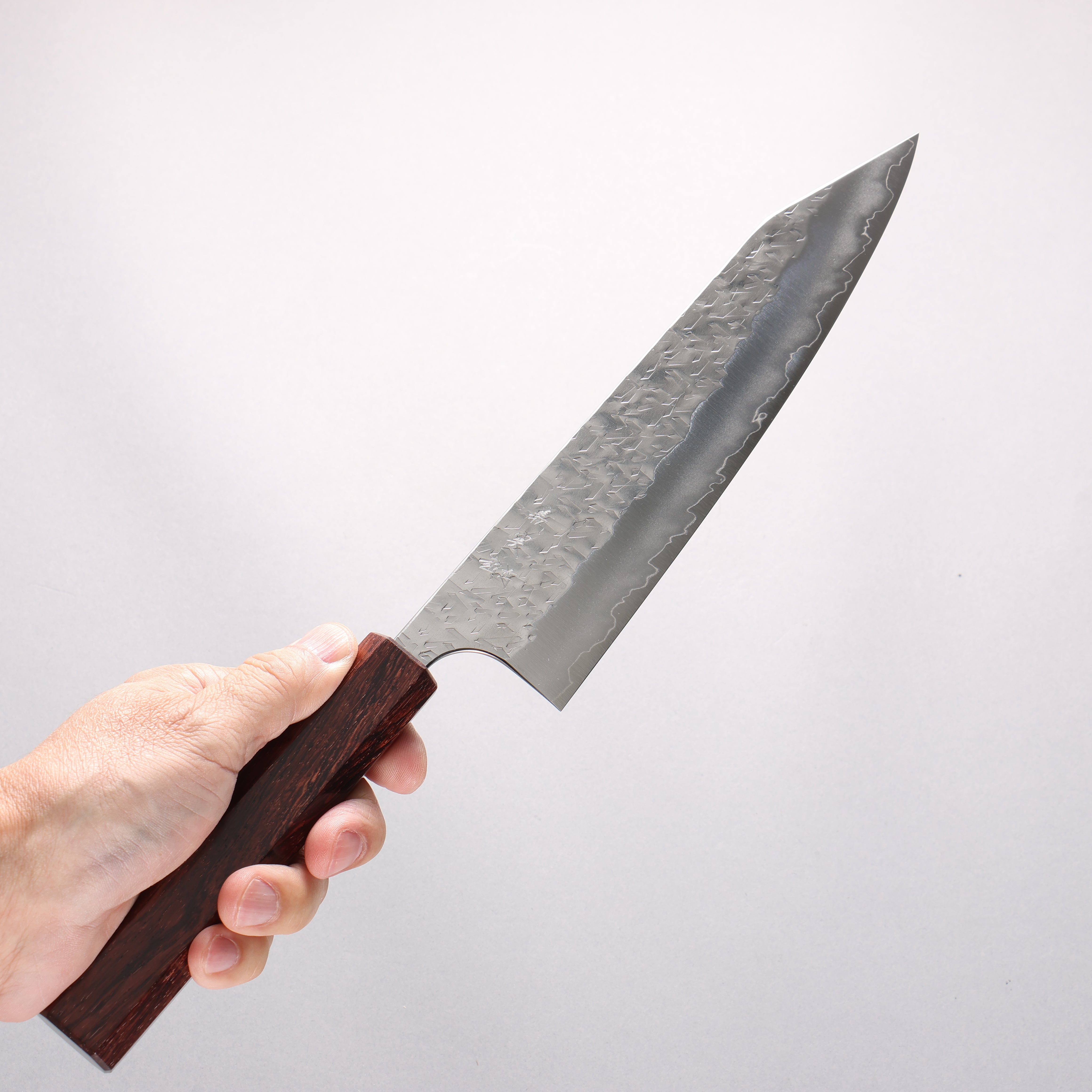 Yoshimi Kato Hyo SG2 Hammered Kiritsuke Gyuto 210mm Rosewood Handle - Seisuke Knife