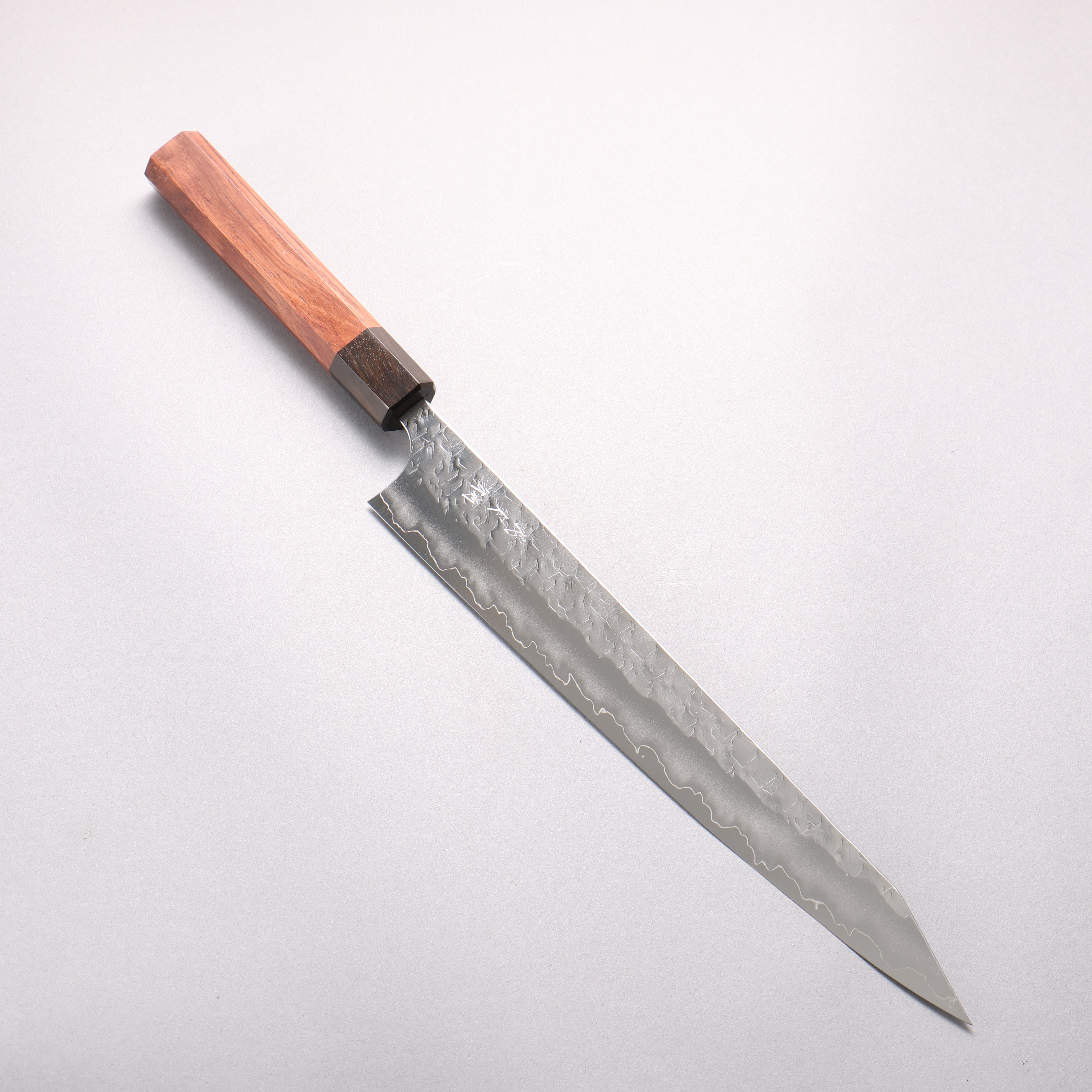 Yoshimi Kato Hyo SG2 Hammered Kiritsuke Sujihiki 270mm Rosewood (Ferrule: Ebony) Handle - Seisuke Knife