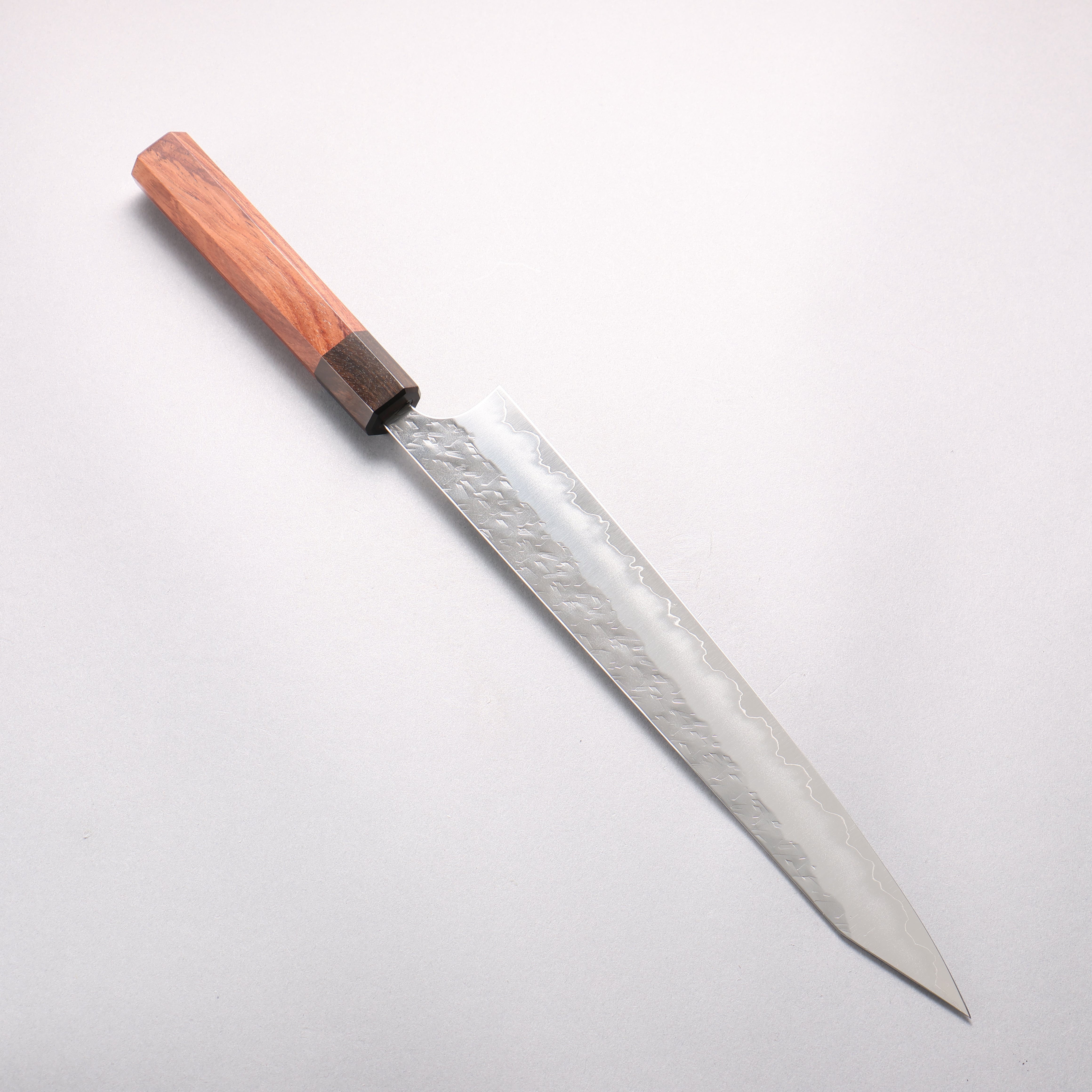 Yoshimi Kato Hyo SG2 Hammered Kiritsuke Sujihiki 270mm Rosewood (Ferrule: Ebony) Handle - Seisuke Knife