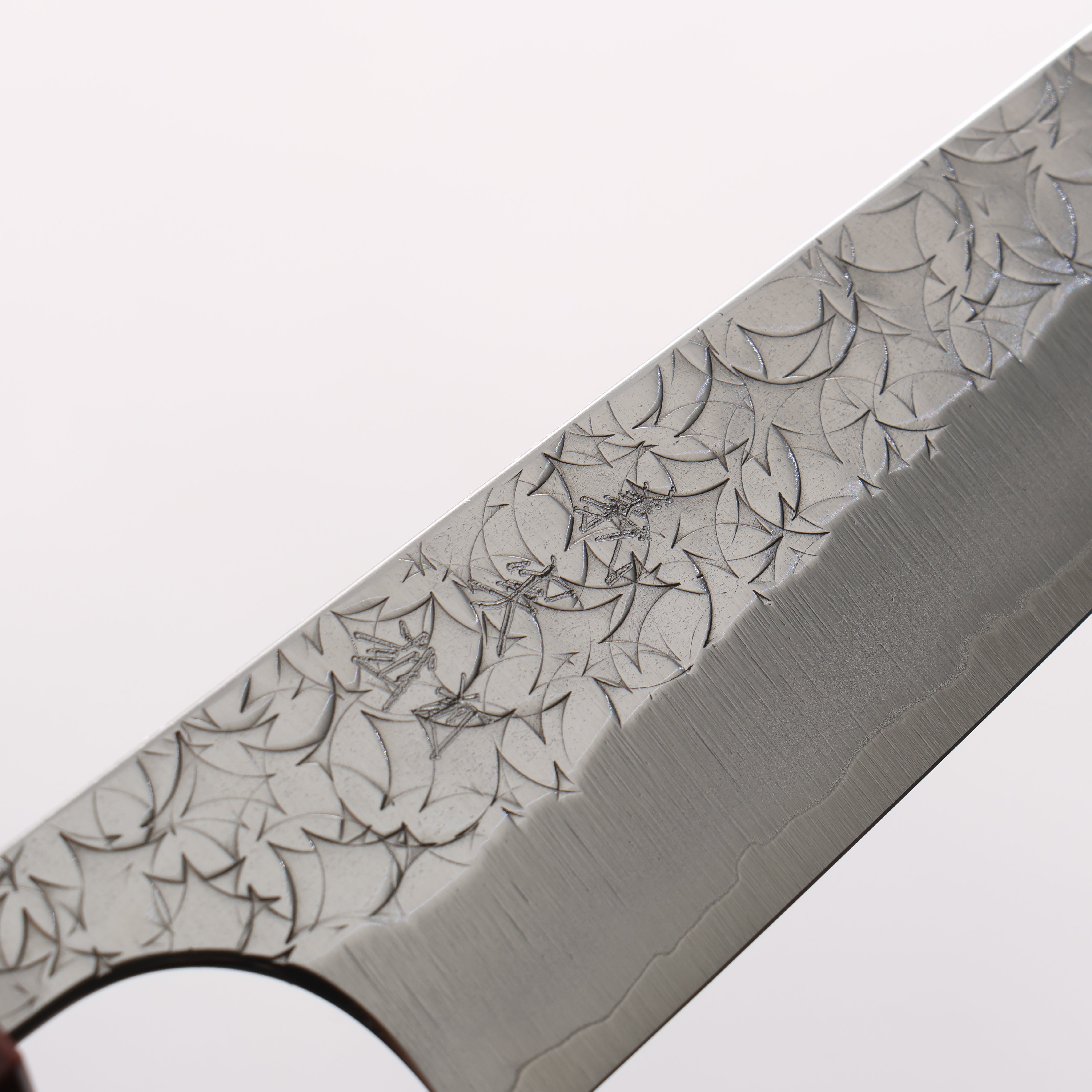 Yoshimi Kato Minamo SG2 Hammered Kiritsuke Petty-Utility 120mm Burnt Chestnut (ferrule: Rosewood) Handle - Seisuke Knife