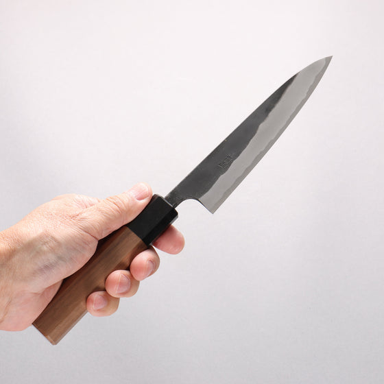 Nao Yamamoto Yasuki Blue Steel Kurouchi Petty-Utility 135mm Walnut Handle - Seisuke Knife