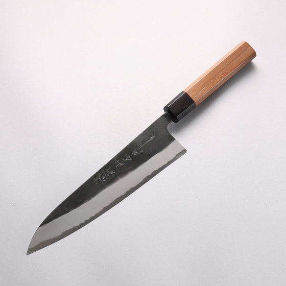 Nao Yamamoto Yasuki Blue Steel Kurouchi Gyuto 210mm Walnut Handle - Seisuke Knife
