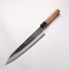  Nao Yamamoto Yasuki Blue Steel Kurouchi Sujihiki 240mm Walnut Handle - Seisuke Knife