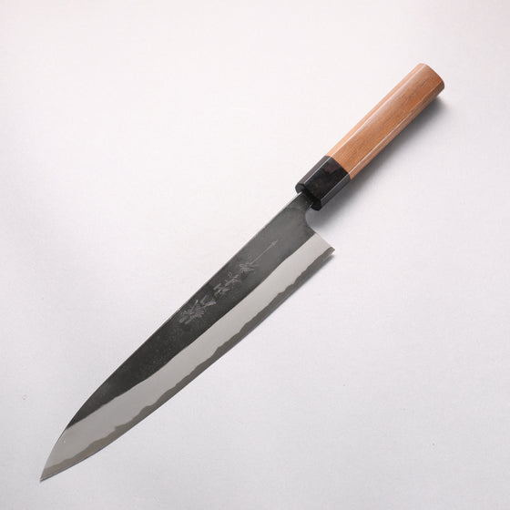 Nao Yamamoto Yasuki Blue Steel Kurouchi Sujihiki 240mm Walnut Handle - Seisuke Knife