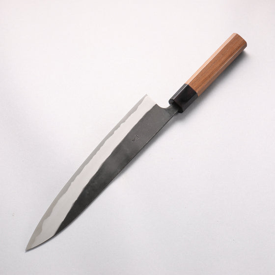Nao Yamamoto Yasuki Blue Steel Kurouchi Sujihiki 240mm Walnut Handle - Seisuke Knife