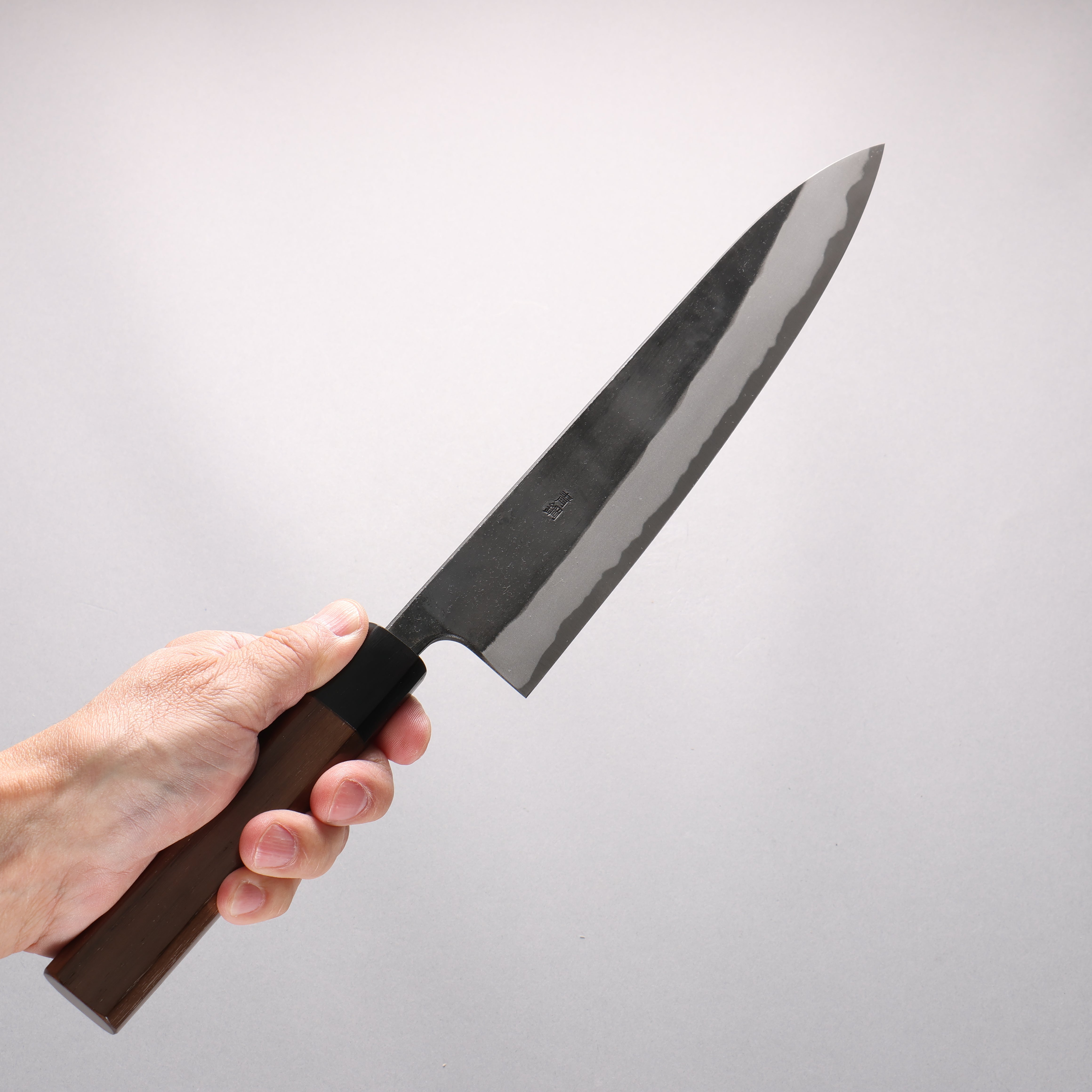 Nao Yamamoto Yasuki Blue Steel Kurouchi Sujihiki 240mm Walnut Handle - Seisuke Knife