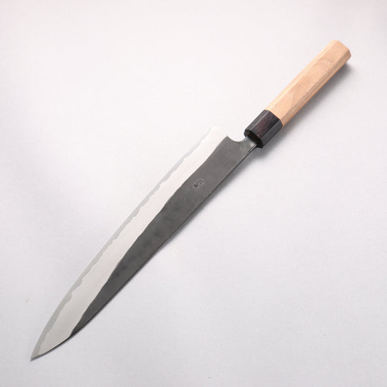 Nao Yamamoto Yasuki Blue Steel Kurouchi Sujihiki 270mm Walnut Handle - Seisuke Knife