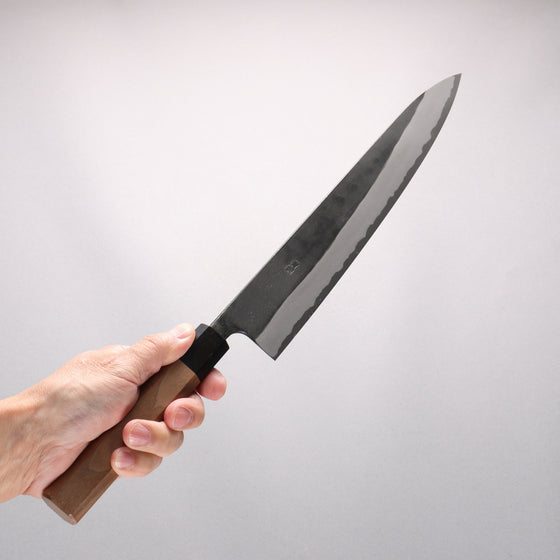 Nao Yamamoto Yasuki Blue Steel Kurouchi Sujihiki 270mm Walnut Handle - Seisuke Knife