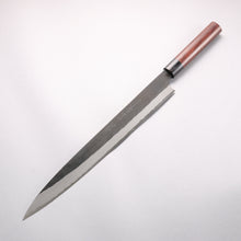  Nao Yamamoto White Steel No.1 Kurouchi Sujihiki 330mm Rosewood (Ferrule: Black Pakka Wood) Handle - Seisuke Knife
