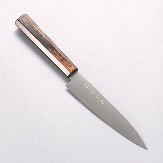 Kanetsune Ichizu VG10 Petty-Utility 135mm Brown Pakka wood Handle - Seisuke Knife