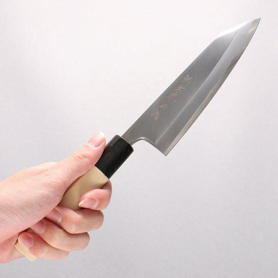 Sakai Takayuki Tokujyo White Steel No.2 Kiritsuke Deba 150mm with Magnolia Handle - Seisuke Knife