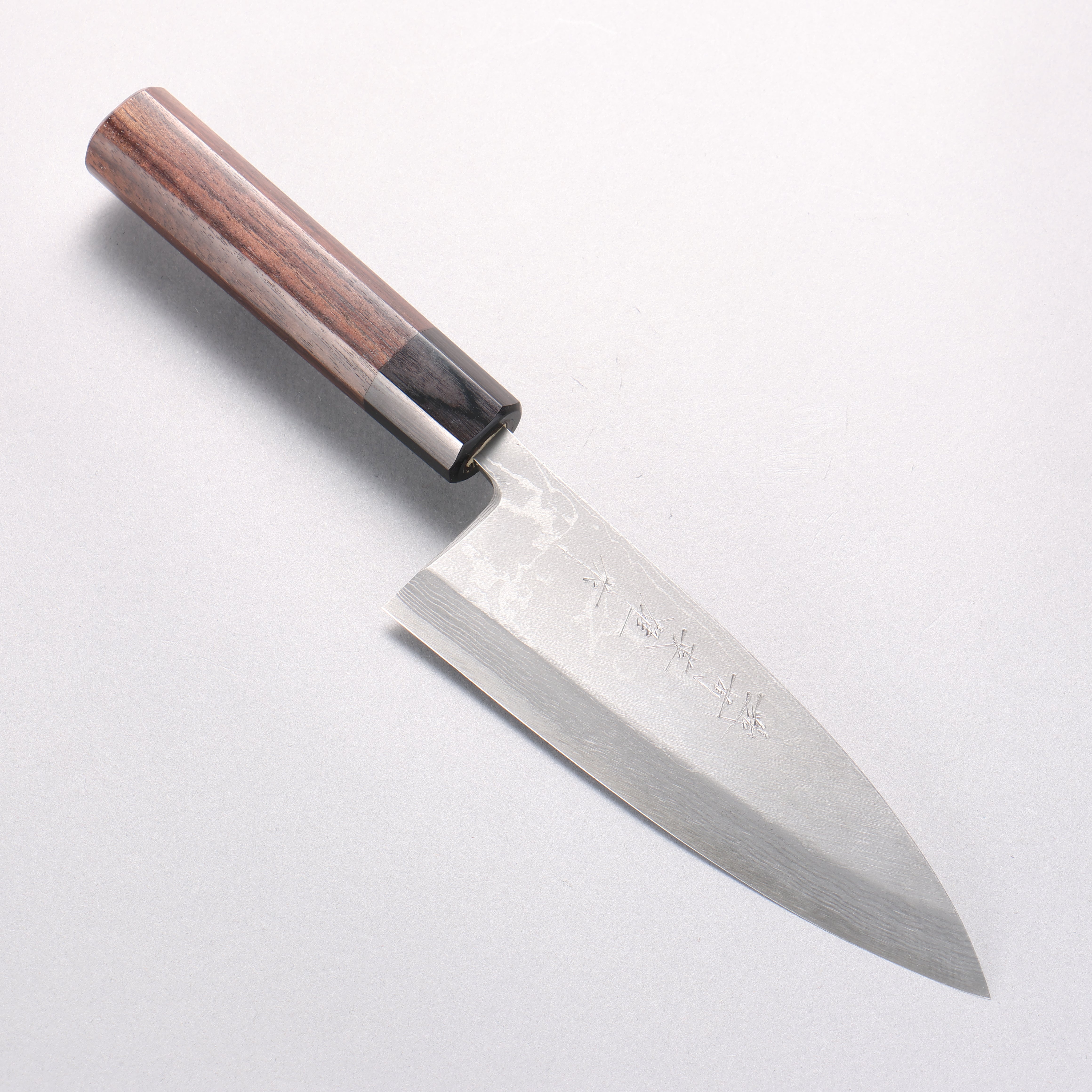 Hideo Kitaoka Blue Steel No.2 Damascus Deba 165mm - Seisuke Knife