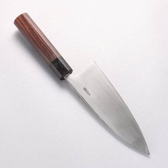 Hideo Kitaoka Blue Steel No.2 Damascus Deba Japanese Chef Knife 165mm - Seisuke Knife