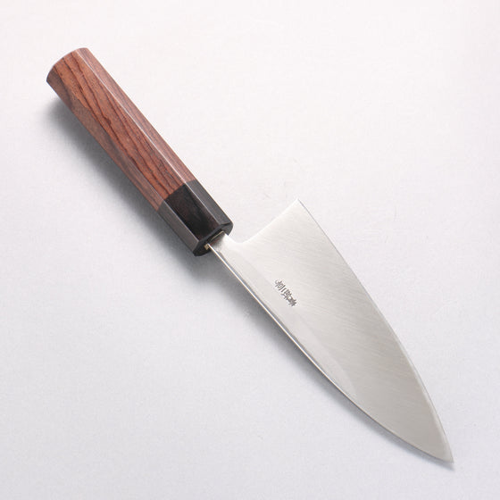 Hideo Kitaoka Blue Steel No.2 Damascus Deba 150mm Shitan Handle - Seisuke Knife