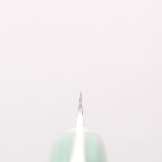 Sakai Takayuki VG10 17 Layer Damascus Petty-Utility 80mm Green Pakkawood Handle - Seisuke Knife