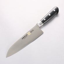  Iseya Molybdenum Santoku 180mm with Black Micarta Handle - Seisuke Knife