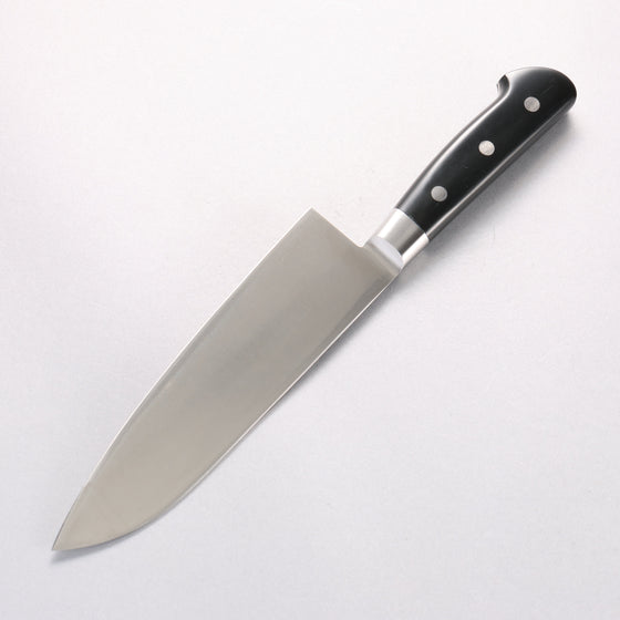 Iseya Molybdenum Santoku 180mm with Black Micarta Handle - Seisuke Knife