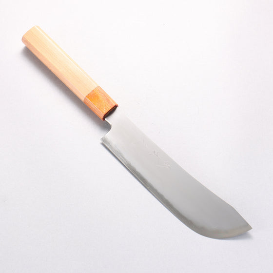 Jikko Kujira White Steel Santoku 180mm Cherry Wood Handle - Seisuke Knife