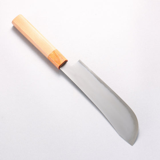 Jikko Kujira White Steel Santoku 180mm Cherry Wood Handle - Seisuke Knife