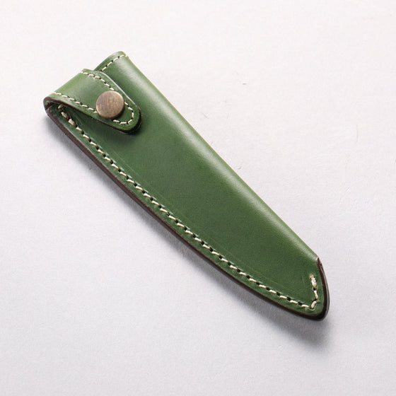 Buttero Green Sheath for 120mm Petty-Utility Leather Sheath - Seisuke Knife