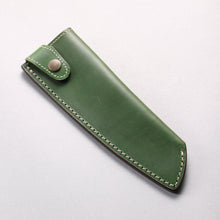  Buttero Green Sheath for 165mm Santoku Leather Sheath - Seisuke Knife